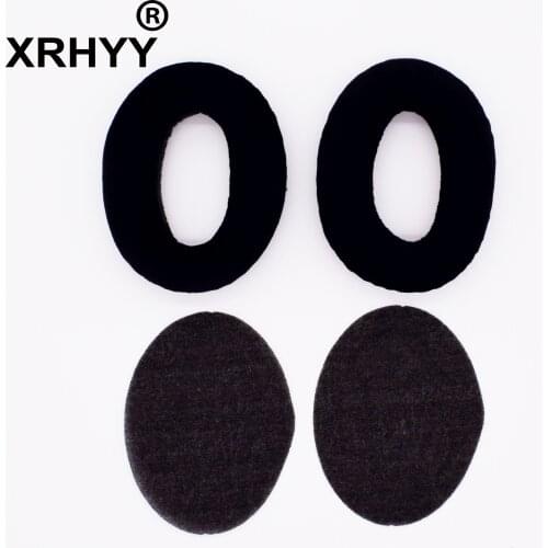XRHYY 1 Pair Replacement Inside Tone Tuning Foam and Velvet Earpad for Sennheiser HD545 HD565 HD580 HD600 HD650 Headphone