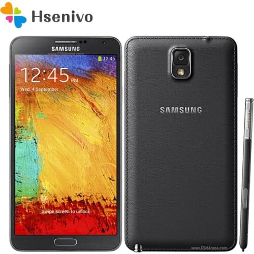 Unlocked Original Samsung Galaxy Note 3 N900 N9005 Phone Quad Core 5.5" 8MP 3G WIFI GPS note 3 cell phone Free Shipping