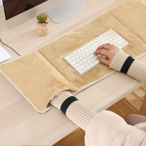 Fabric Plush Mouse Pad Keyboard Computer Notebook Warm Pad Office warming Mouse Mat Soft Design for Working Studying and Playing
