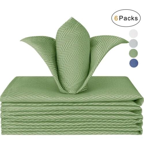 VCVCOO Table Napkin 43CM Square Satin Polyester Fabric Pocket Handkerchief Cloth for Wedding Decoration Christmas Party