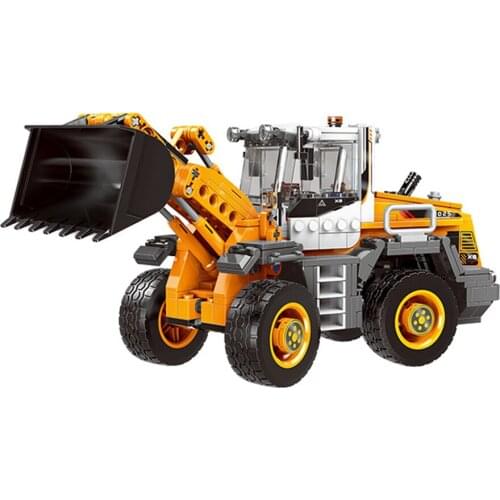 XINGBAO 03035 NEW City Engineering Series 694pcs The Forklift Loader Building Blocks Bricks Construction Engineering Truck Model
