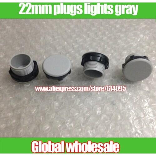 100pcs button hole plugs / 22mm plugs lights gray / button panel plug cap / Suitable for 22mm round hole