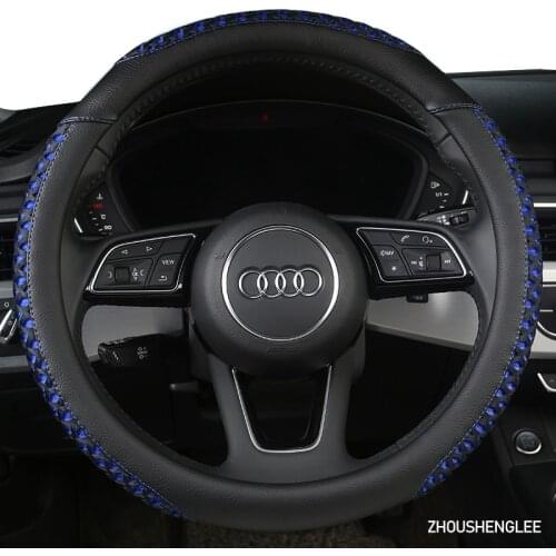 ZHOUSHENGLEE Microfiber Leather Car Steering Wheel Cover For Infinitis Q30 Q50 FX35 QX50 QX56 QX60 QX70 FX G25 G37o