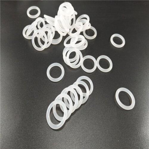 100PCS wire diameter 1.5mm outer diameter 25mm-85mm small white silicone O ring silicone O type sealing ring silicone O rings