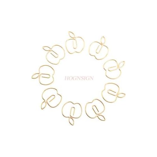 12pcs Paper Clip Cartoon Shape Pin Shaped Paper Clip Metal