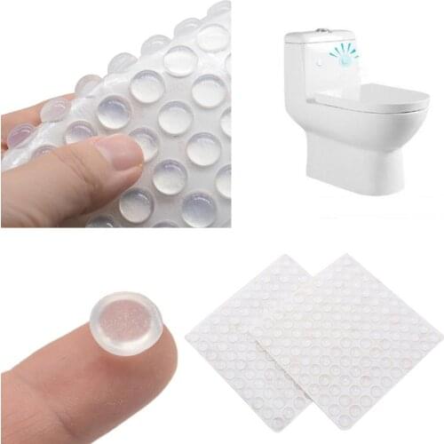 20pcs Transparent Silicone Rubber Foot Pads Anti-collision Particles Back Glue Furniture Anti-skid Sheet Self-adhesive Pad