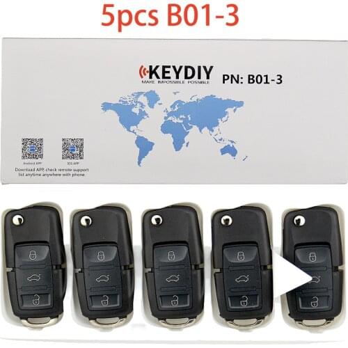 5pcs/lot KEYDIY B Series B01-3 Universal Remote Control Car Key for VW Key Programmer for KD900/KD MINI/KD-X2 Key Programmer