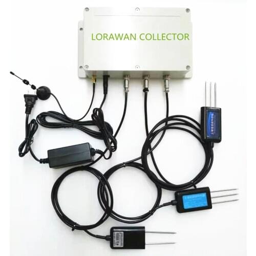 8 in 1 LORA LORAWAN soil moisture temperature EC salinity PH NPK sensor
