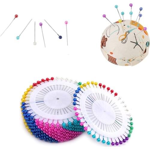 40/120/240/480pcs Sewing Accessories Round Pearl Straight Head Pins Dressmaking Faux Pear Corsage Pin for DIY