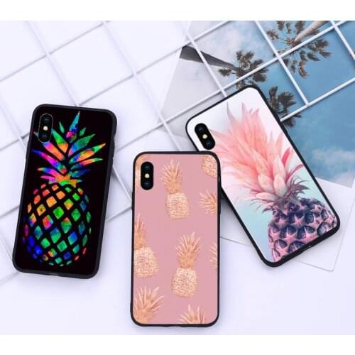 Pineapple funny bling cover Phone Case for iPhone 11 12 pro XS MAX 8 7 6 6S Plus X 5S SE 2020 XR