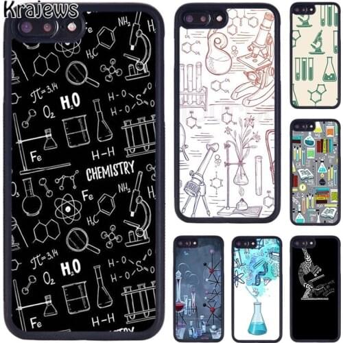 Krajews Biology and Chemistry phone Case For iPhone 5 6S 7 8 Plus 11 12 Pro X XR XS Max Samsung Galaxy S6 S7 S8 S9 S10 plus