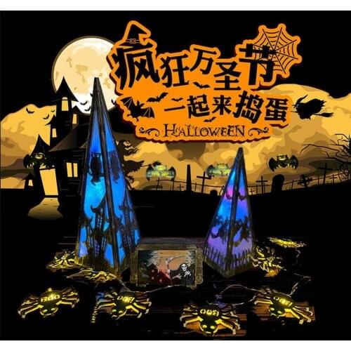 2m 10LED Halloween Decoration Light String Battery Light Pumpkin Skull Light Waterproof Remote Control Light