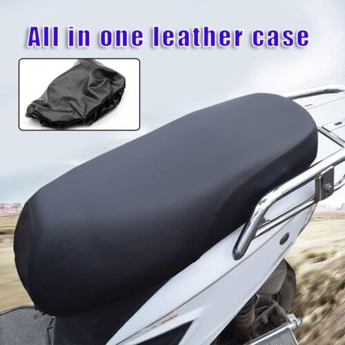 Elastic Leather Motorcycle Seat Cover Universal Seat Protective Shield Waterproof Non-Slip Cushion Cover SAL99