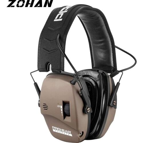 ZOHAN Electronic Shooting Ear Hearing Protection Anti-noise Earmuffs Headphones for Shooter Noise Reduction Sound Amplification