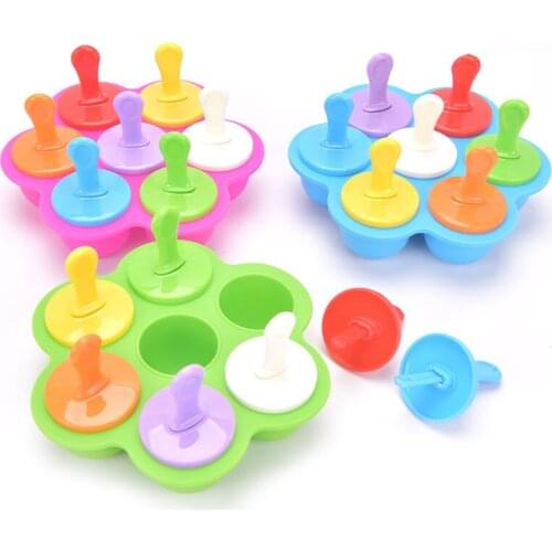 Ice Cube Molds Kitchen Tools DIY Ice Cream Mold Lolly Mould Popsicle Maker Platsic Color Summer Accessories