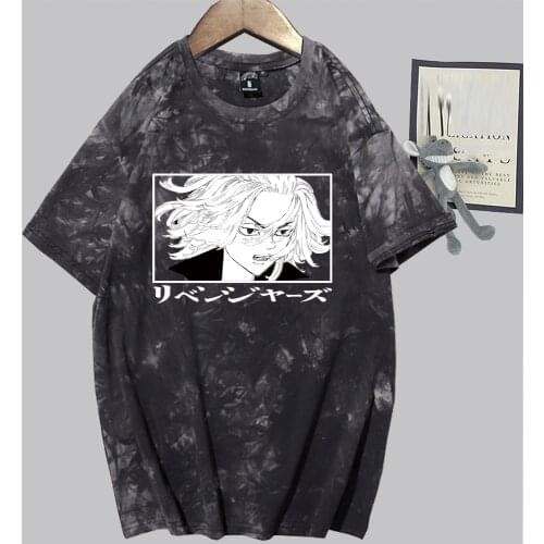 Tokyo Revengers Fashion Short Sleeve Tie Dye Anime Male and Female T-shirt