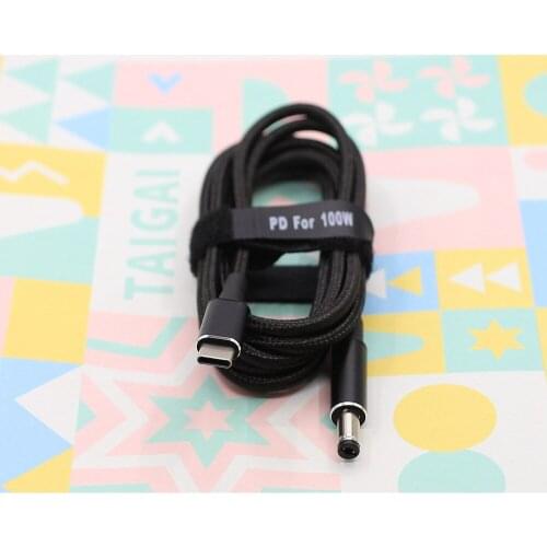 5A USB Type-C To 5.5x2.1mm PD Power Cord 5.5*2.1 DC Connector Cable 180cm 100W USB C