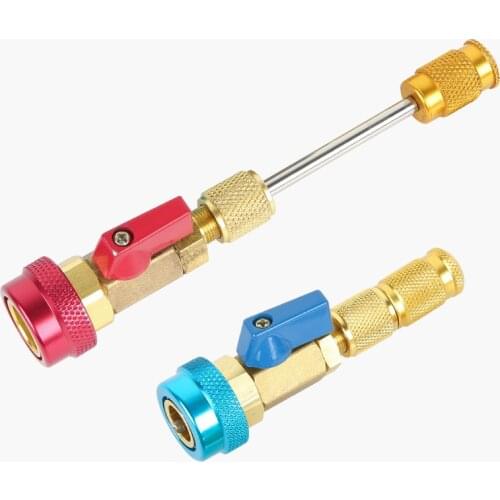 Car Air Conditioning Valve Core R134a Valve Needle Wrench Filling Nozzle Quick Exhaust Valve High-pressure Air Core Key Home DIY