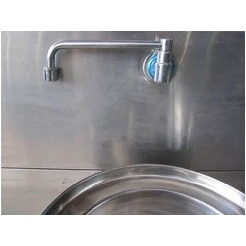 KitchenVidric Faucet!In wall mounted semi-automatic rotation basin faucet. hotel basin sink tap.(alloy)size:300mm
