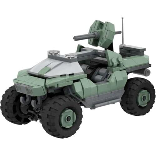 MOC Spaceship Model U.S.S 1 Halos 2 Banished Locust Halos Warthogs high-tech Building Blocks Space War Trek Kids Toy Gift