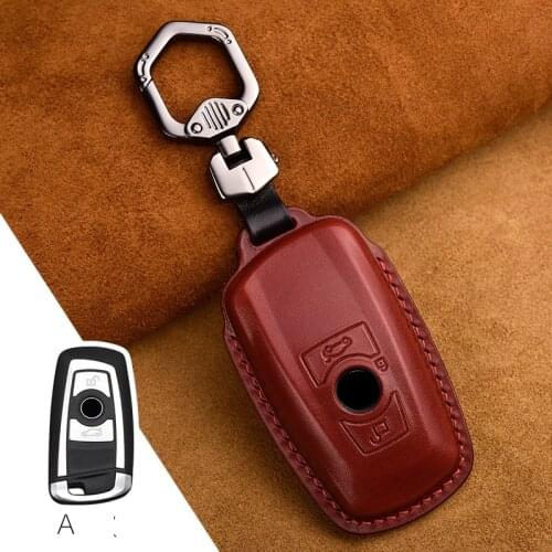 Genuine Leather Fits Perfect Car key case Fit for BMW F30 F31 F34 F10 F11 F07 F20 F25 F26 550i 535i 528i Z4 X1 X3 X4 M1 M2 M3 M4