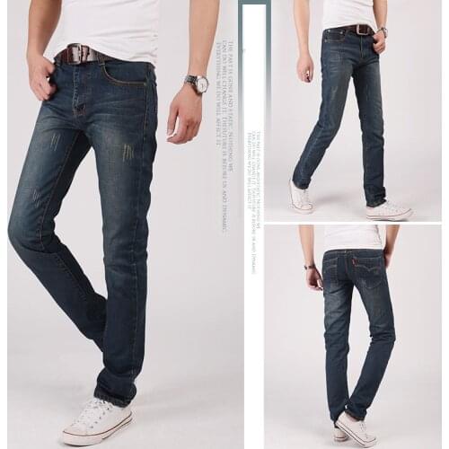 New Arrival Mens Vintage Straight Jeans Popular High Quality Fashion Comfortable Denim Trousers Casual Classic Pants Hot Sales