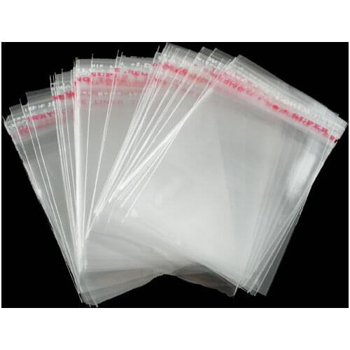 8SEASONS 200 PCs Clear Self Adhesive Seal Plastic Bags 6x4cm (B04010)