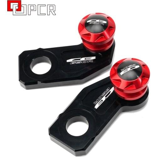 With LOGO CB 650R/CBR 650R Motorcycle Chain Adjustment Bracket Block Swingarm Spools slider For Honda cb650r cbr650r 2019 2020