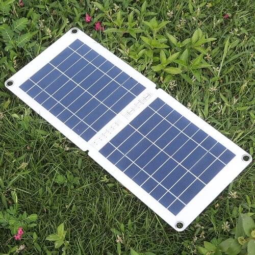 USB Rechargeable 60W Foldable Solar Panel Module for 18V 12V RV Car Boat Battery Hiking Traval DIY Solar Charger