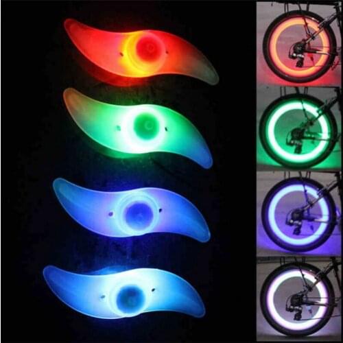 Willow Shape LED Bike Wheel Spoke Light Waterproof Bike LED Wheel Multi-color Lamp Bike Accessories