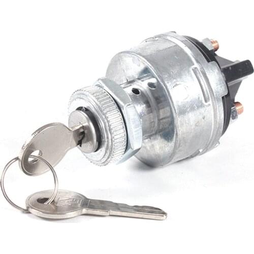 Universal Ignition Key Starter ON /OFF Switch with 2 Keys 3 Position for Car Tractor Trailer Truck