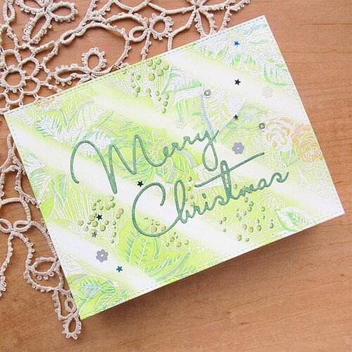 Bright And Merry Christmas Metal Cutting Dies Stencils For DIY Scrapbooking/Photo Album Decorative Embossing DIY Paper Cards