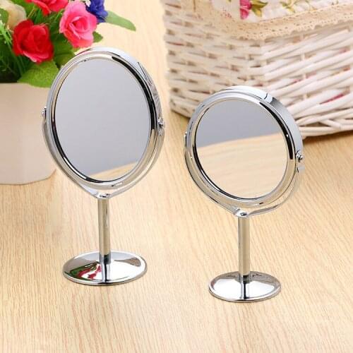 Mirror Vanity Mirror Table Mirror Metal Material Magnifying Function Mirror