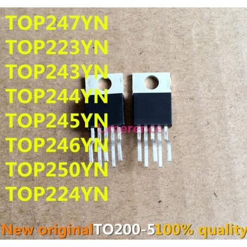 10PCS TOP247YN TOP223YN TOP243YN TOP244YN TOP245YN TOP246YN TOP250YN TOP224YN TO-220 TO220 New and Original IC Chipset