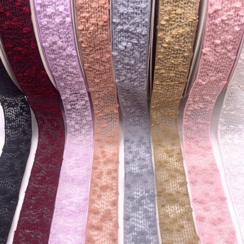 2Yards/Lot 25mm Chiffon Cotton Organza Ribbon Bow Hair Wedding Christmas Decoration Lace Crafts
