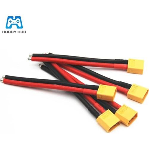 3PCS XT60 Male Connector Connector Plug with Silicon 12 AWG Wire 12AWG Soft Silicone Wire Cable for RC Lipo Battery adapter