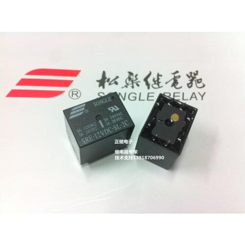 5pcs/lot New and original Relays SRE-03 05 06 09 12 24 VDC-SL-2C 8PIN 3A250V