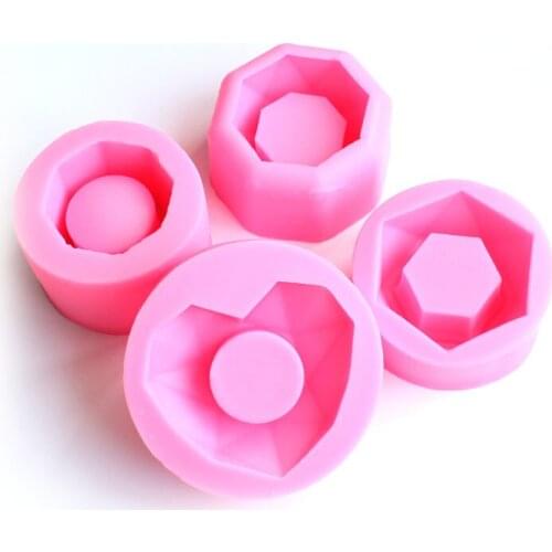 Aouke 4 Kinds of Flowerpot Diy Decorating Molds Cake Silicone Sugarpaste Candy Chocolate Gumpaste Clay Mould