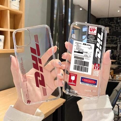 DHL Express Label Case For Huawei P30 P20 Pro P40 Lite E P10 P Smart 2019 2021 2020 Mate 20 10 Pro Nova 6 SE 5i 4 3i 3 Cover