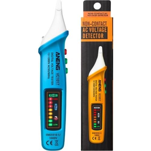 ANENG- VC1017 Digital Multimeter Pen Type Meter Non Contact AC/DC 12V-1000V Live/Null Wire Judgment