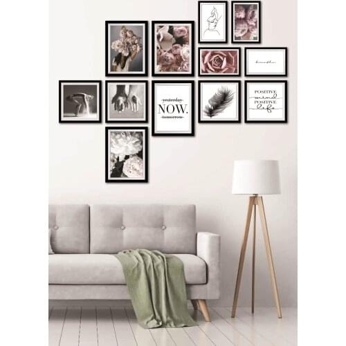 DEKOLİA 12 PIECE FRAME LOOKING MDF TABLE