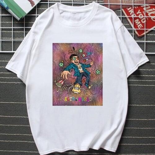 New Fashion Hip Hop T Shirt Women Travis Scotts Astroworld Funny Print Harajuku Tops Creative Design Female Vogue Graphic Tee