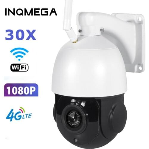 1080P PTZ 30X ZOOM 4G/WIFI IP Camera Waterproof Hi3516E Mini Speed Dome Camera Outdoor IR 60M CCTV Security Camera IP Alert