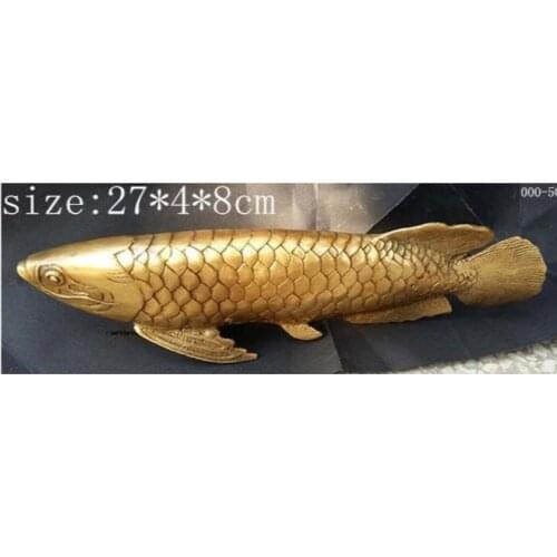 Chinas copper refining pure manual long fish decorative furnishing articles are very good