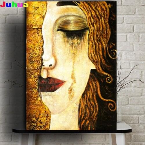 Classic Artist Gustav Klimt Tear Full Drill DIY Diamond Painting Diamond Embroidery mosaic cross stitch art Home Decor