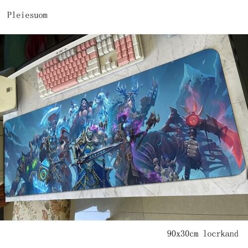 Hearthstone mouse pad 90x30cm gaming mousepad anime locrkand office notbook desk mat esports padmouse games pc gamer mats