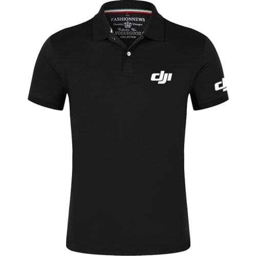 Summer 2021 New Dji Mavic Pilot Logo Polo Men Comfortable Short Sleeves Male Cotton Tops Casual Customize Sport T Shirt Tees