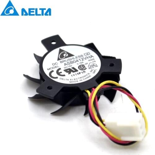New 12v 0.16A 0PGH1 Vostro360 2320 ASB0412VHA -C106 Radiator cooling fan 36mm diameter Delta