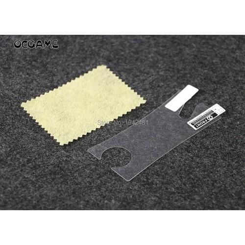 OCGAME High transparent clear screen protector Cover Plus Clean Cloth protective film for Gameboy micro GBM Replacement