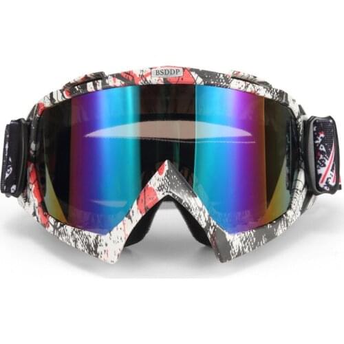 Off road vehicle cross country ski glasses ATV mask motorcycle goggles MX protective glasses motorcycle goggles on helmet